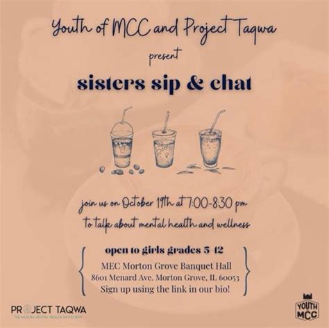 Sisters Sip and Chat – Muslim Community Center
