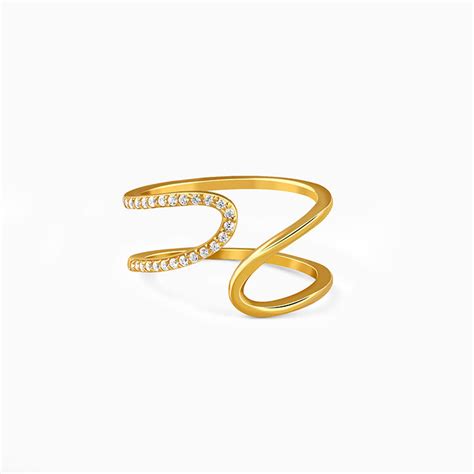 Golden Whirl Glow Ring – GIVA