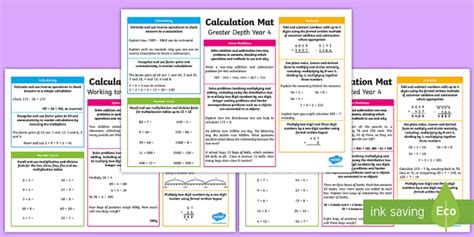 Year 4 Addition, Subtraction, Multiplication and Division ...