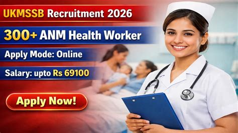 UKMSSB ANM Recruitment 2026 Notification Out for 335 Female Health ...
