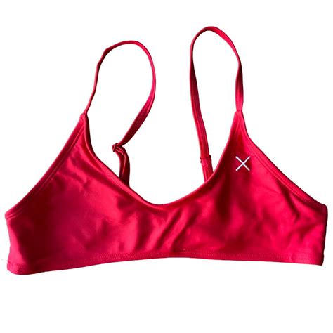 BOUTINE LA RED BIKINI TOP Cherry red swimming suit... - Depop