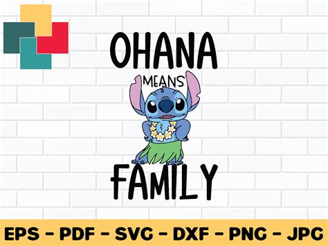 Ohana Means Family Svg Design Graphic by CreativeProSVG · Creative Fabrica
