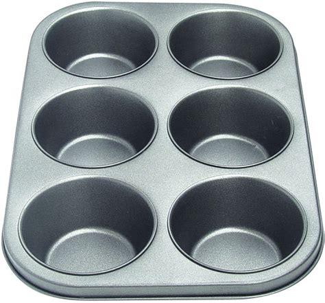 NON STICK-MUFFIN PAN- 6 JUMBO CUPS - Lee Distributors