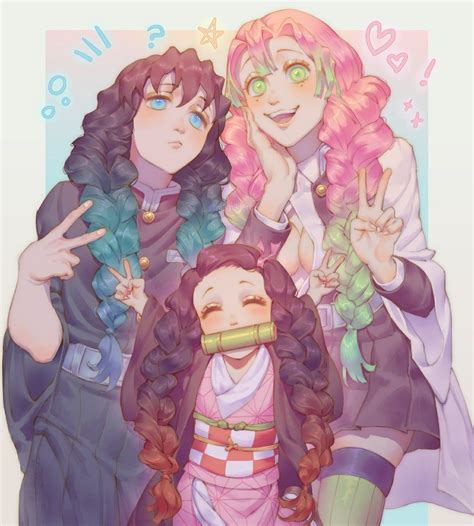 Muichiro x Mitsuri x Nezuko