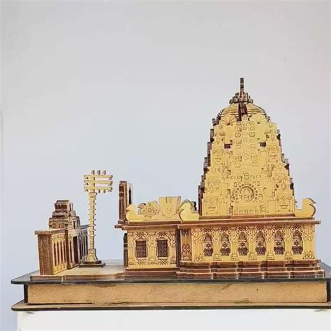 Shree Venkateshwara Temple Tirumala - 3D Wooden Model | 3D Wooden Tiru ...
