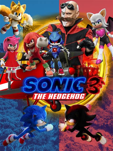 Sonic The Hedgehog 3 Movie Poster V2 by KingDehuz on DeviantArt