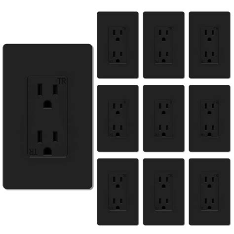 Buy WEBANG Decorator Receptacle Outlet, Screwless Wall Plate Included ...