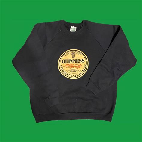 90s guinness beer sweatshirt. bottles and brewers... - Depop