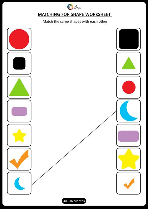 Printable Matching Shapes