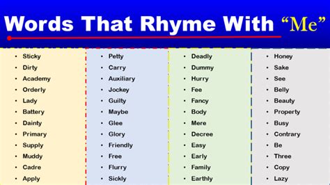 Rhymes - GrammarVocab