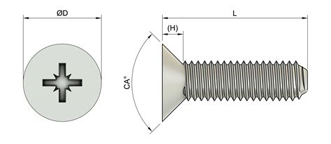 1/4-20 UNC x 1 3/4 Inch Imperial Pozi Countersunk Thread Forming Screws ...