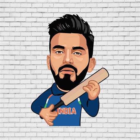 Cricket Theme KL Rahul Cutout | Birthday Party Supplies India Online