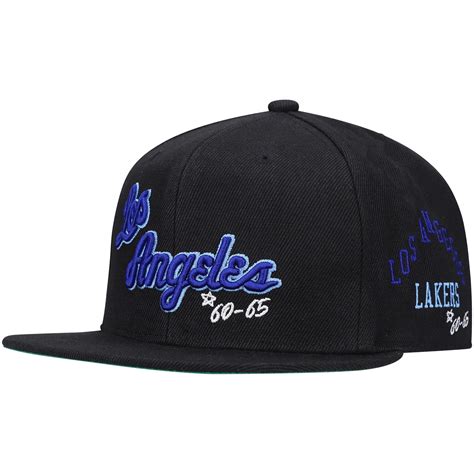 Buy Mens Mitchell & Ness Black Los Angeles Lakers Hardwood Classics ...