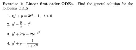 Image result for Linear ODEs Solutions