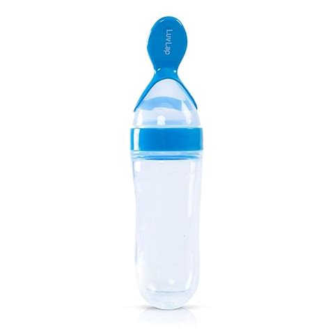 Buy LuvLap Easy Squeezy Food Feeder with Silicone Bottle and Food Grade ...