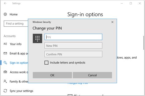 Image result for Change Pin Code in Windows 10