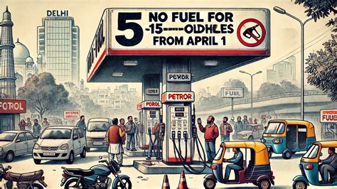 No Fuel For 15-Year-Old Vehicles In Delhi From April 1, Plans Cloud ...