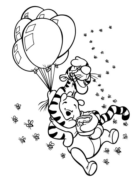 Winnie the Pooh Coloring Pages – Printable Coloring Pages. FREE