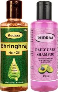 Rudraa Bhringraj Hair Oil And DAILY CARE Shampoo for daily care of Your ...