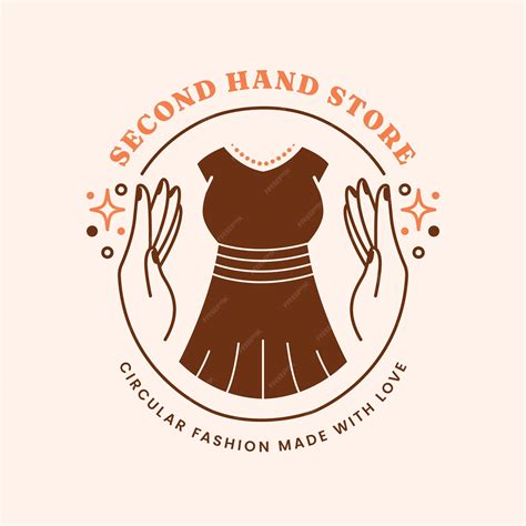 Logotipo de loja de roupas de segunda mão desenhado à mão | Vetor Grátis
