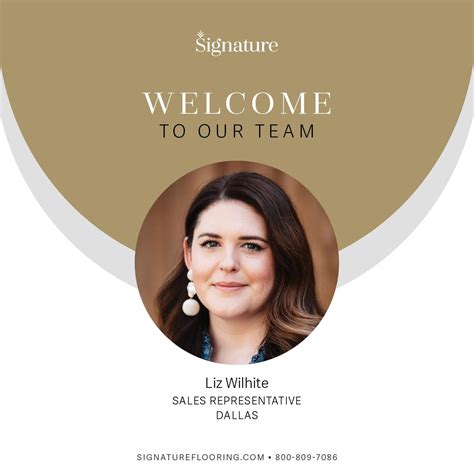 Signature Flooring would like to welcome our newest Sales Rep, Liz ...