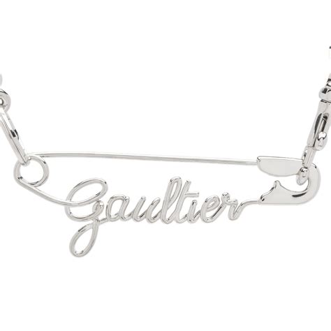 Jean Paul Gaultier Safety Pin Necklace Silver | END. (KR)