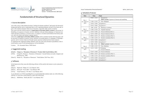 Structural Dynamics Course 的图像结果