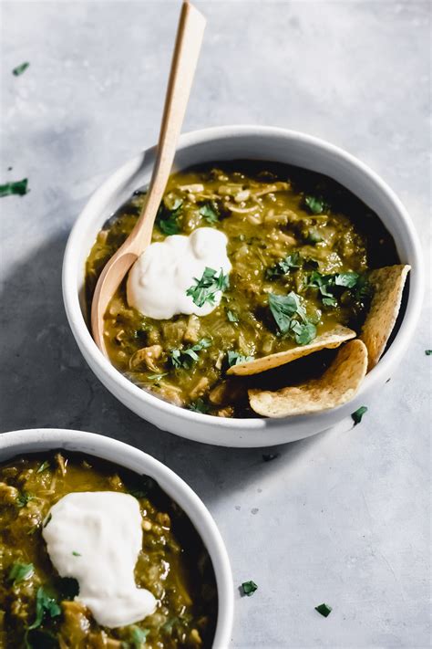 Vegan Chicken Chili Verde with Jackfruit – Emilie Eats