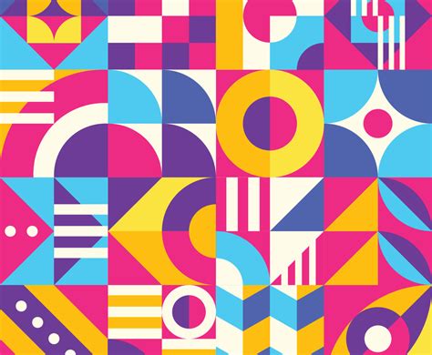 Colorful Geometric Seamless Pattern Vector Art & Graphics | freevector.com