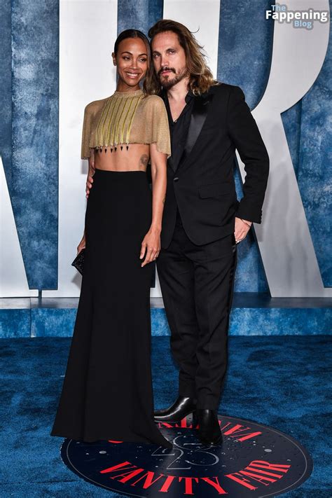 Zoe Saldana Flashes Her Nude Tits at the 2023 Vanity Fair Oscar Party (17 Photos) | #TheFappening
