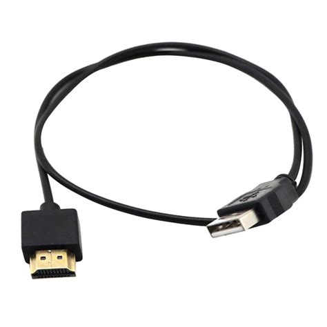USB to HDMI Cable Male Charger Cable Splitter Adapter for HDTV DVD ...