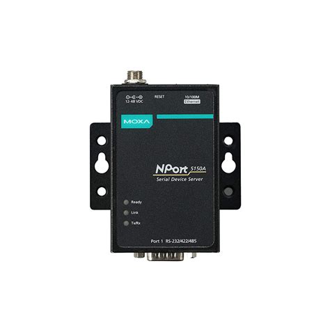 MOXA NPort 5150A - 1 Port RS-232/422/485 Serial Device Server, 0 to ...