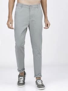 KETCH Slim Fit Men Grey Trousers - Buy KETCH Slim Fit Men Grey Trousers ...