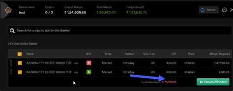 Basket order window refinements - MadeForTrade