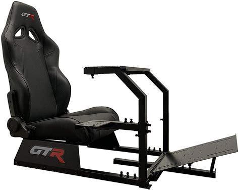 Buy GTR Simulator Racing Gaming Cockpit with GTA Gaming Chair, Midnight ...