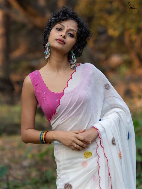 Soft Cotton Sleeveless Pink Blouse With U Neck|Kamalini|Suta