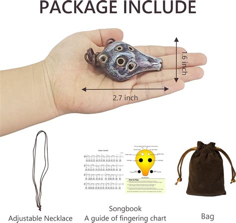 Buy Ocarina 6 Hole, Ceramic Ocarinas Instrument for Beginner & Children ...