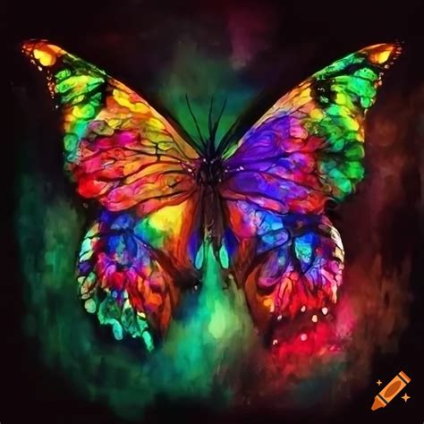 Rainbows And Butterflies Wallpaper