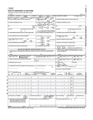 NUCC CMS-1500 2005 - Fill and Sign Printable Template Online