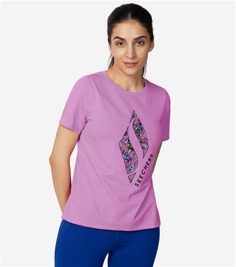 Buy Skechers ULTRA VIOLET DIAMOND LOGO T-SHIRT | Womens