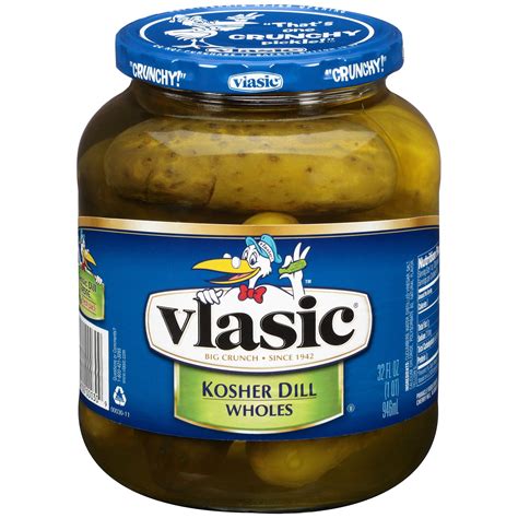 Vlasic Kosher Dill Whole Pickles 32 oz - Walmart.com