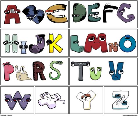 Alphabet Lore Sad - Comic Studio