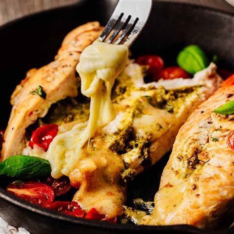 Mozzarella Stuffed Chicken Breasts - Heavenly Home Cooking