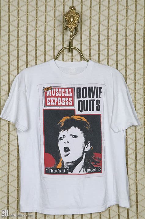 David Bowie Vintage Rare T-shirt, White Tee Shirt, Soft and Thin, Pin ...