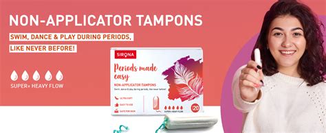 Buy Sirona FDA Approved Natural Biodegradable Tampons - 20 Pieces ...