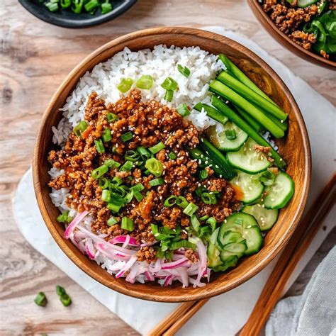 Tasty And Healthy Teriyaki Ground Turkey Bowl Recipe