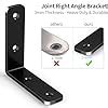 YUMORE L Bracket Corner Brace, 6Pcs 65x65mm Joint Right Angle Brackets ...