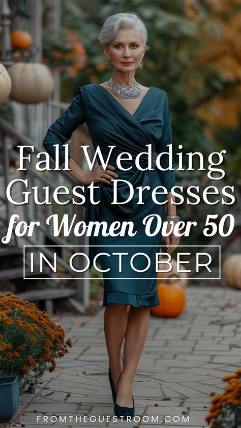 10 Stylish Fall Wedding Guest Dresses for Women Over 50 in October ...