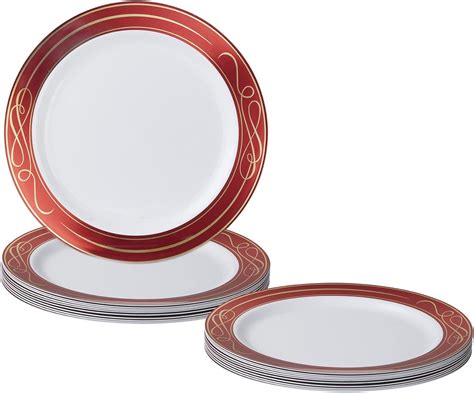 Amazon.com: SILVER SPOONS Elegant Disposable Plates For Party - (10 ...