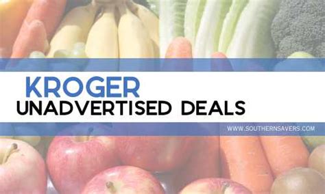 Kroger Unadvertised Deals: 11/20-11/28 :: Southern Savers